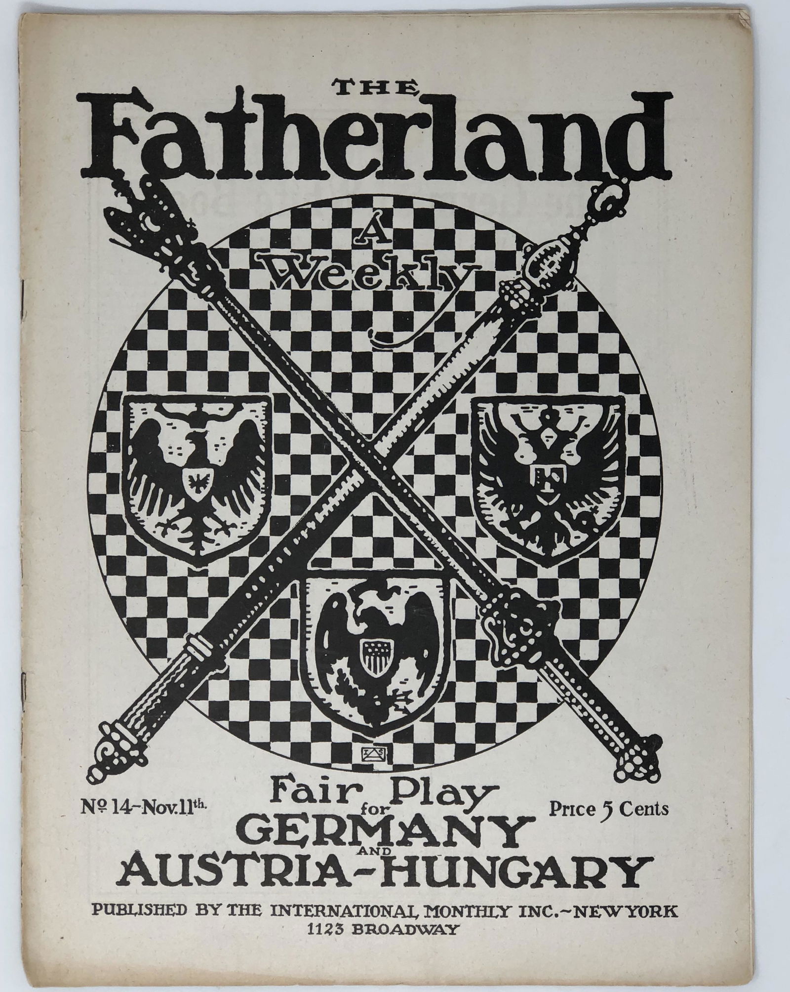 The Fatherland WWI Nov-11-1914 TO THE CIVILIZED WORLD (1 of 2)