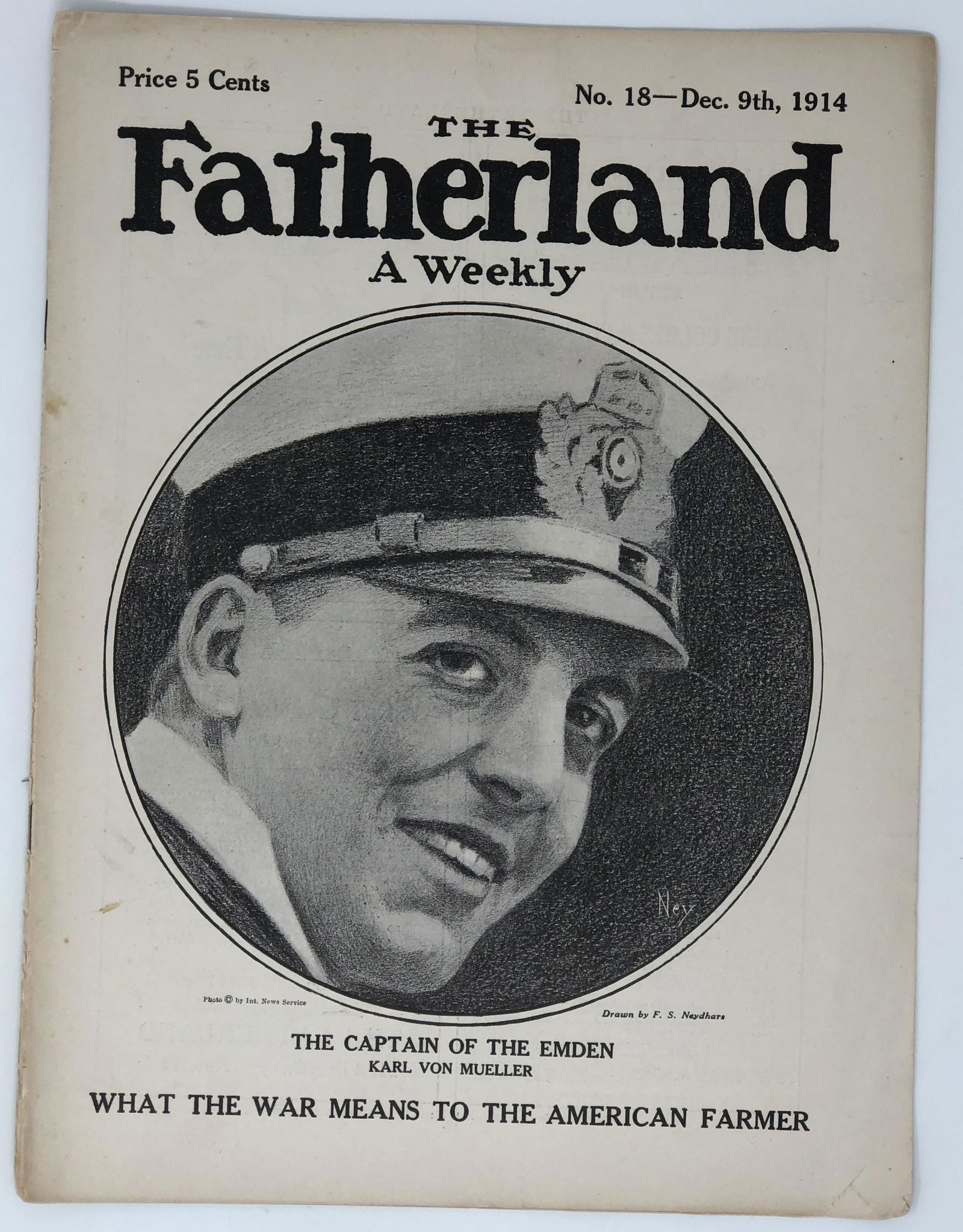 The Fatherland WWI Dec-9-1914 KARL MUELLER Dr (1 of 2)