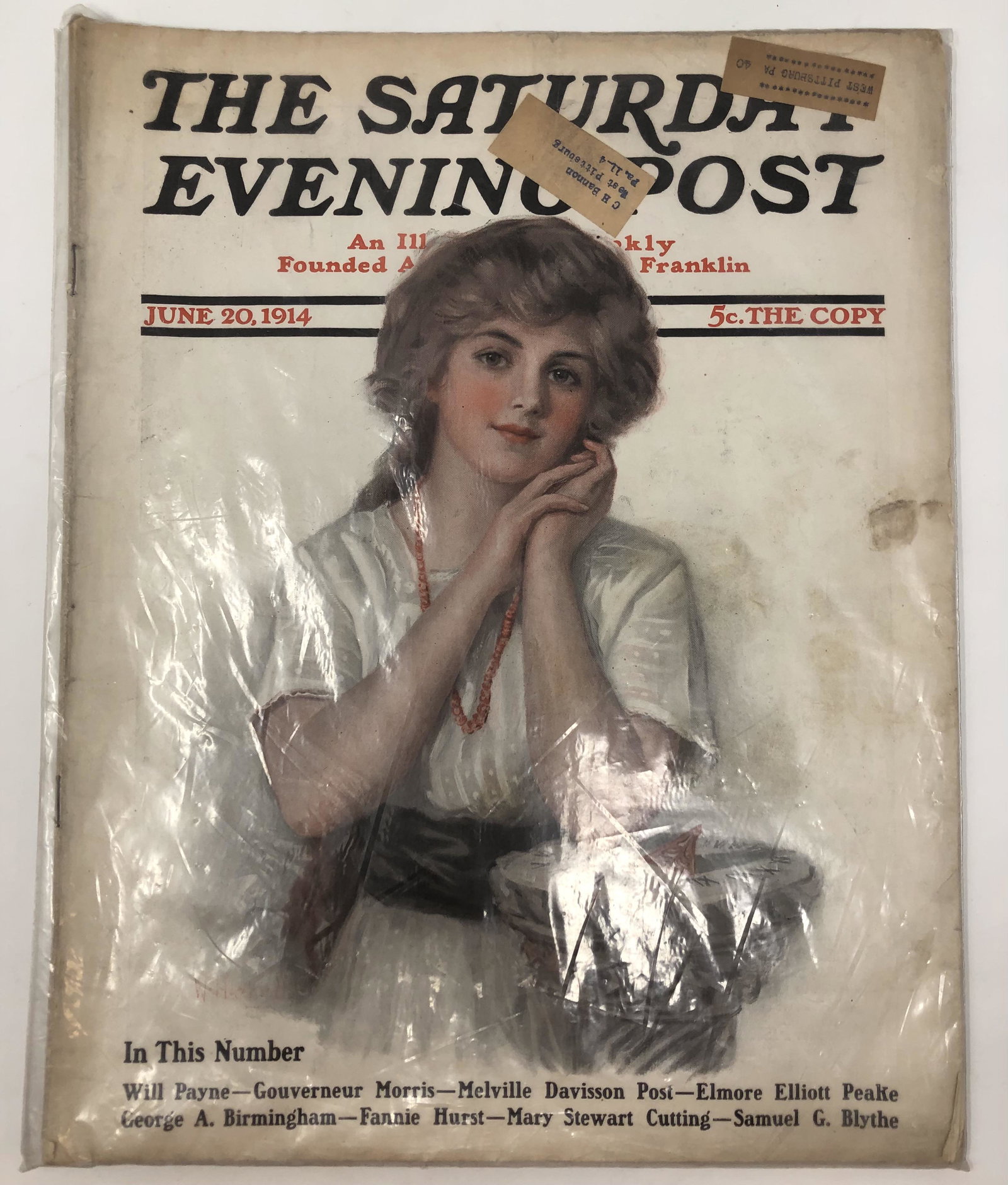 SATURDAY EVENING POST 20June1914 full issue sealed/COA (1 of 4)