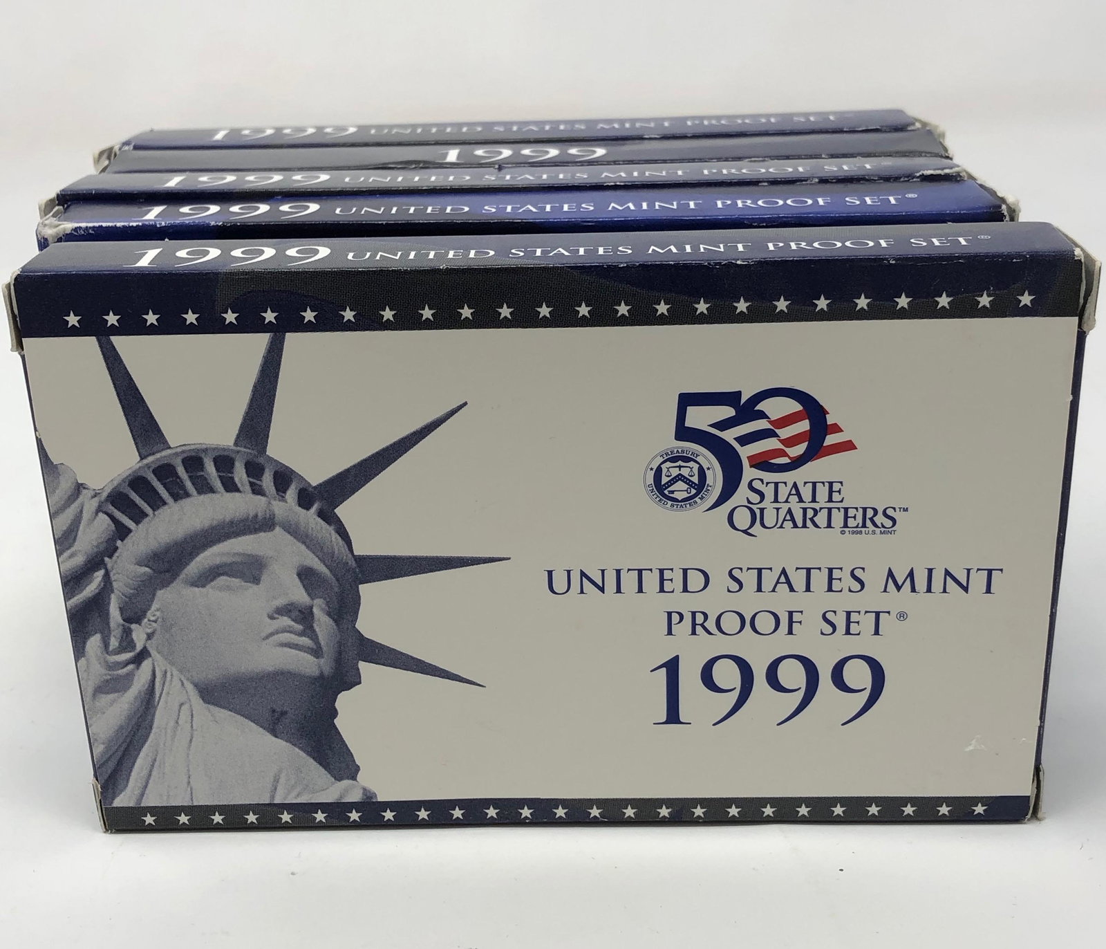LOT (5) Five 1999 UNITED STATES MINT PROOF SETS 9 coins (1 of 3)