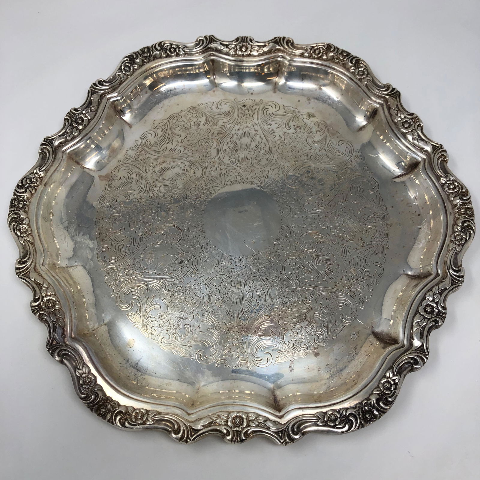 Vintage Silverplate Tray THE GROSVENOR Gorham Co 06550 (1 of 2)