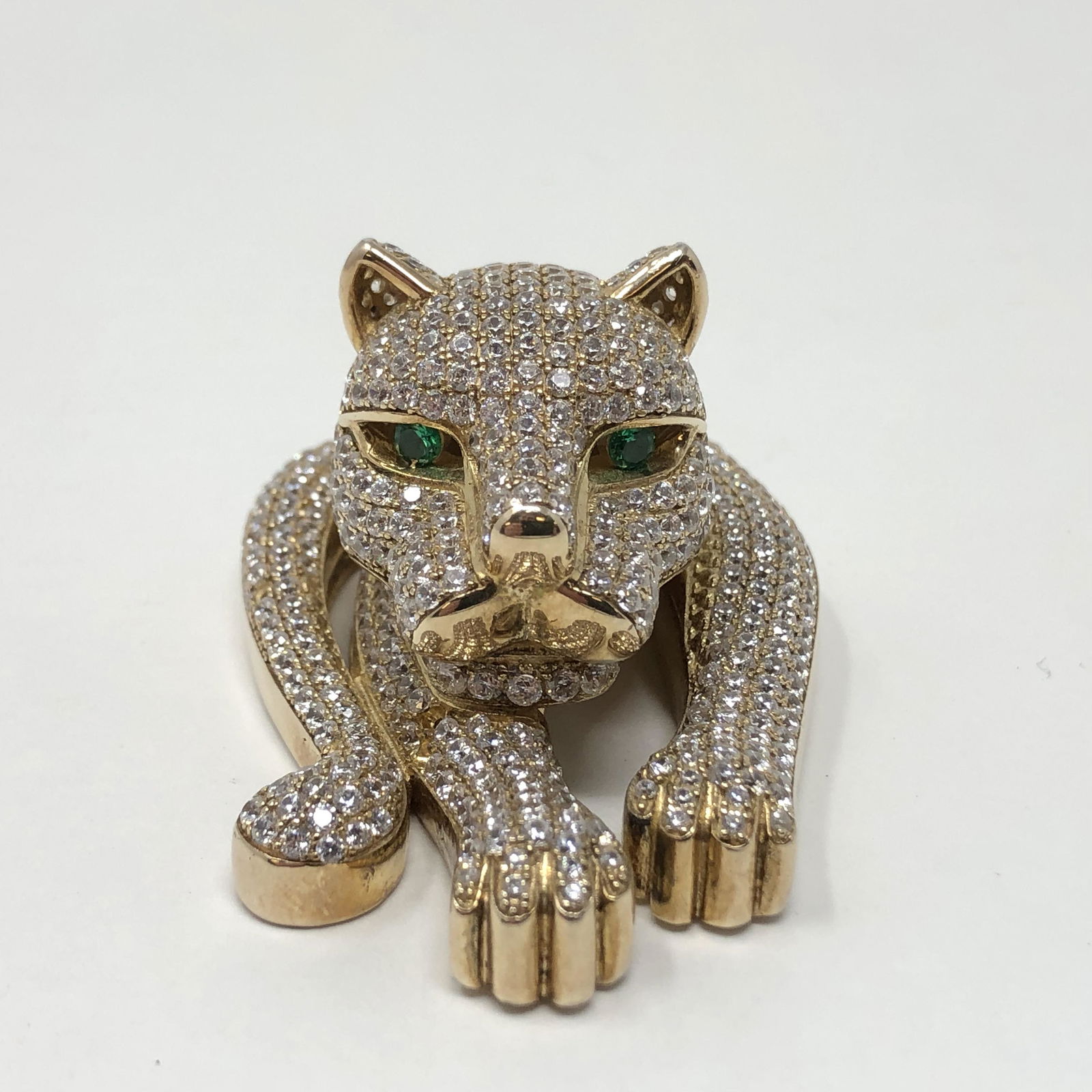 Tiger Cartier Style Sterling silver Chain Pendant (1 of 3)