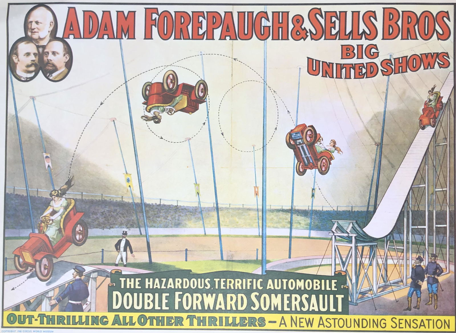 1960 Circus Poster Forepaugh Sells Bros Autos (1 of 3)