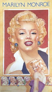 1987 Marilyn Monroe Estate Authorized poster: Description: 1987 Marilyn Monroe Estate Authorized poster. Represented by the Roger Richman Agency Inc. Beverley hills, CA. Medium: CardboardMeasurement approximate: 15 X 12 InchesShipping cost: