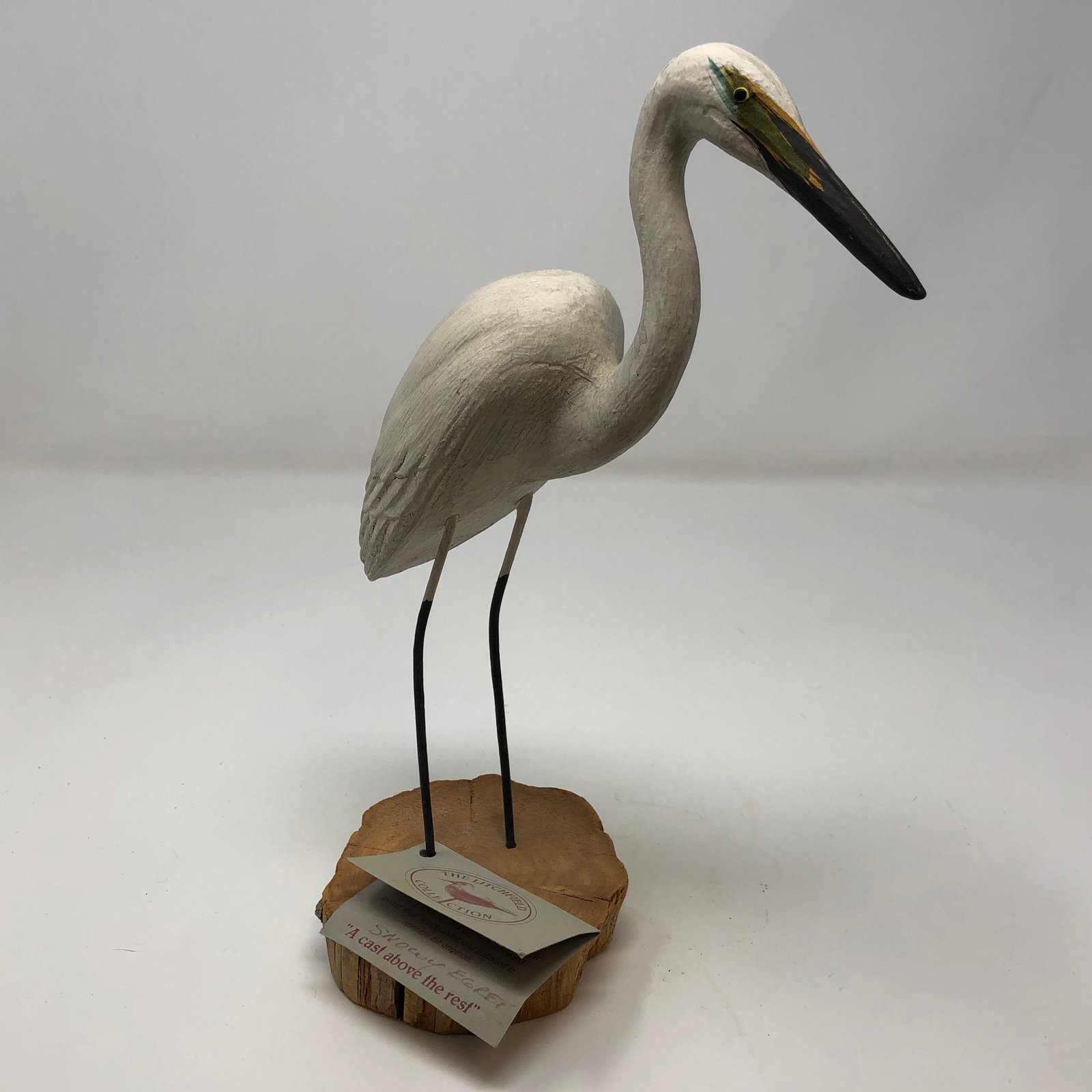 LITCHFIELD COLLECTION Snowy Egret Statue on stand (1 of 4)