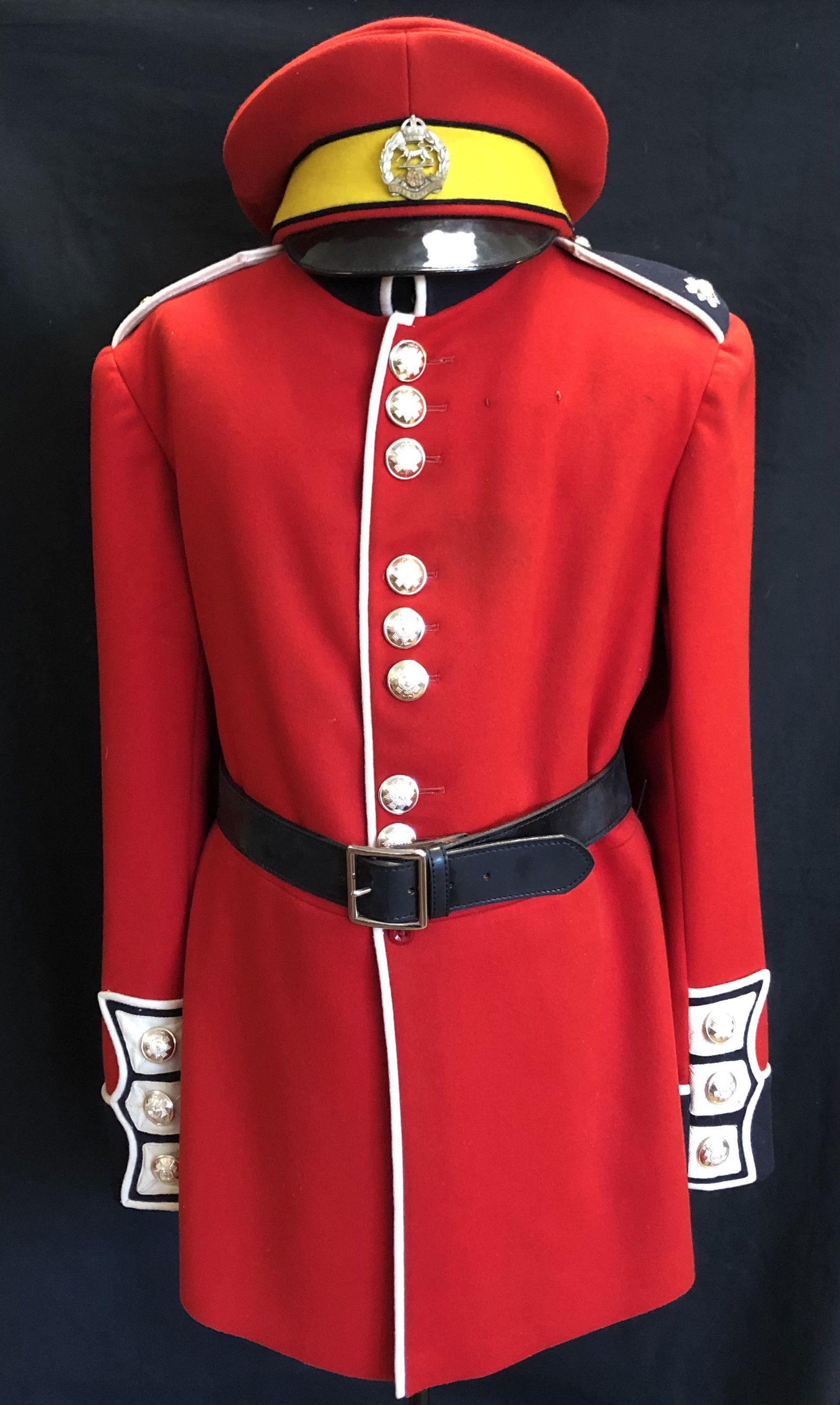 British ROYAL HAMPSHIRE Regiment uniform, cap  coat (1 of 4)