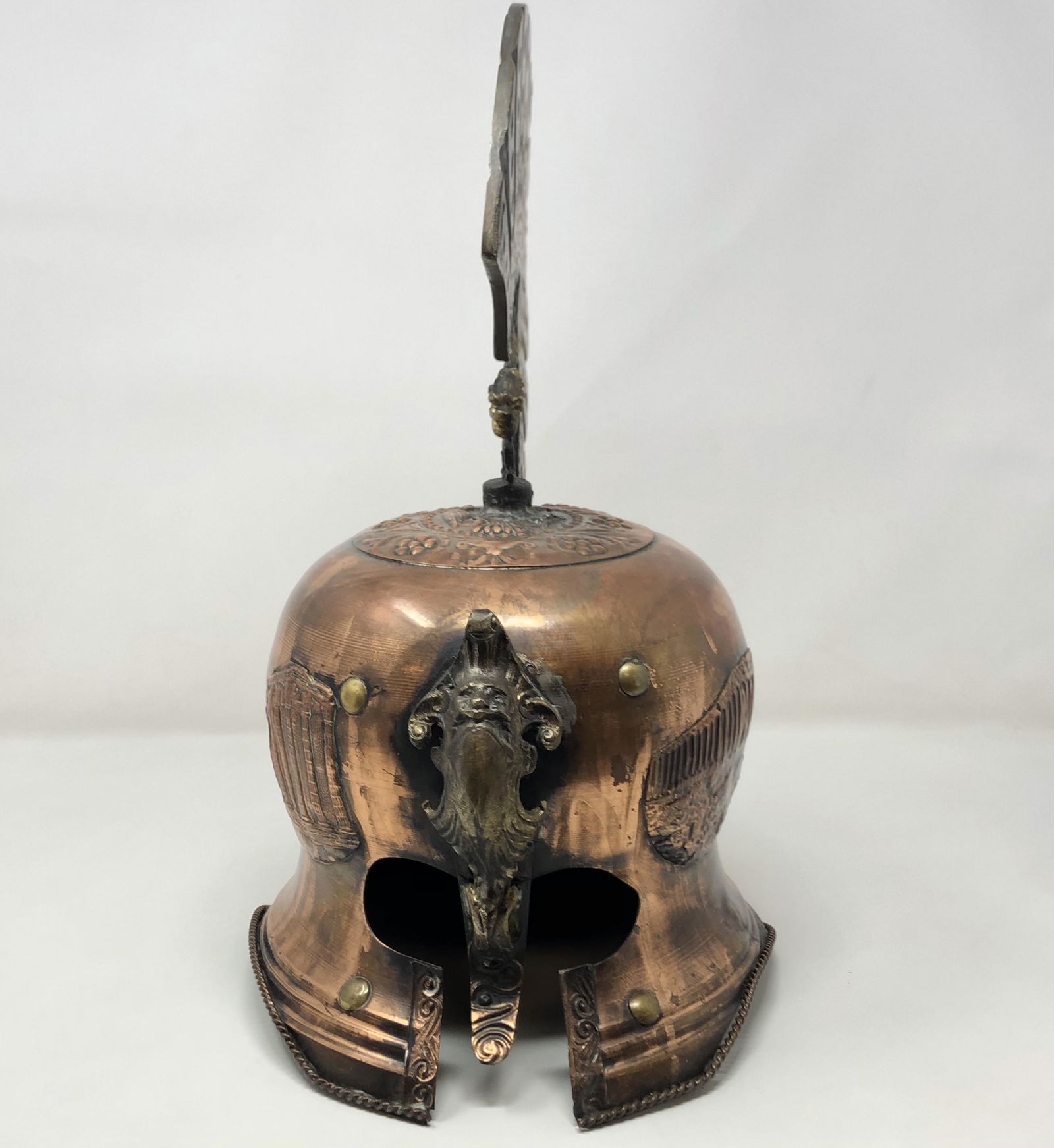 Cast Bronze GREEK / ROMAN Battle HELMET (1 of 5)
