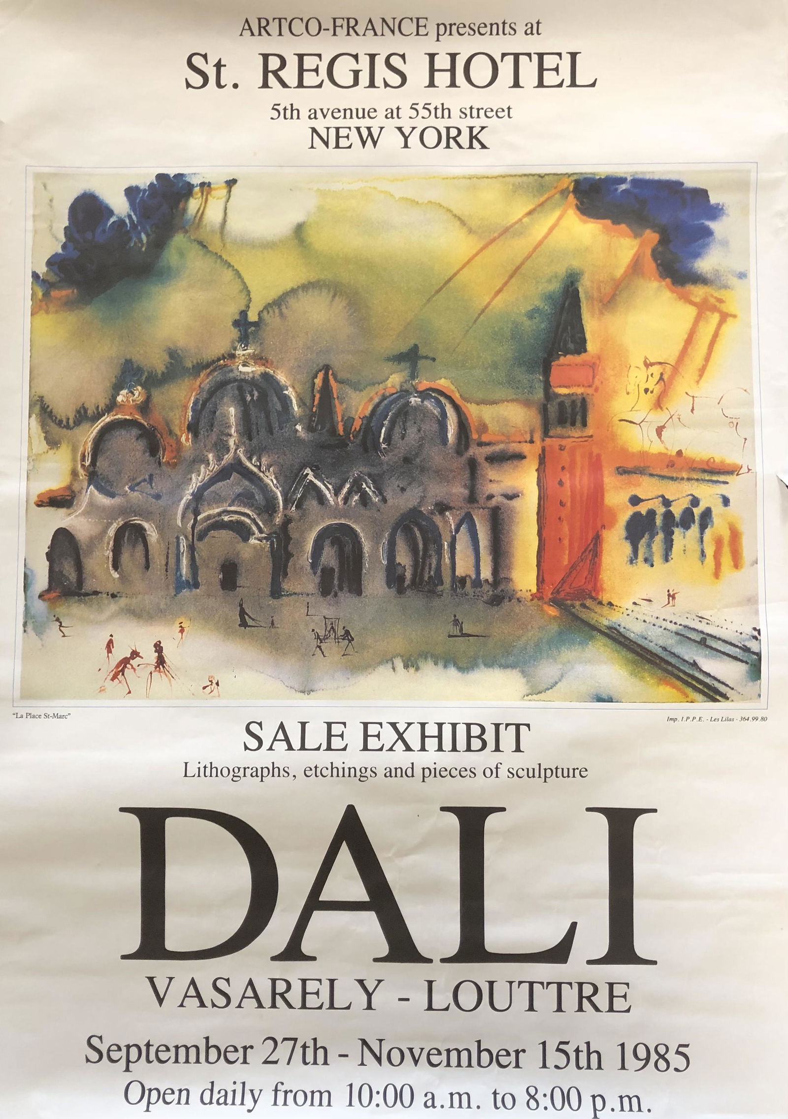 SALVADOR DALI Advertising Poster LA PLACE ST (1 of 2)