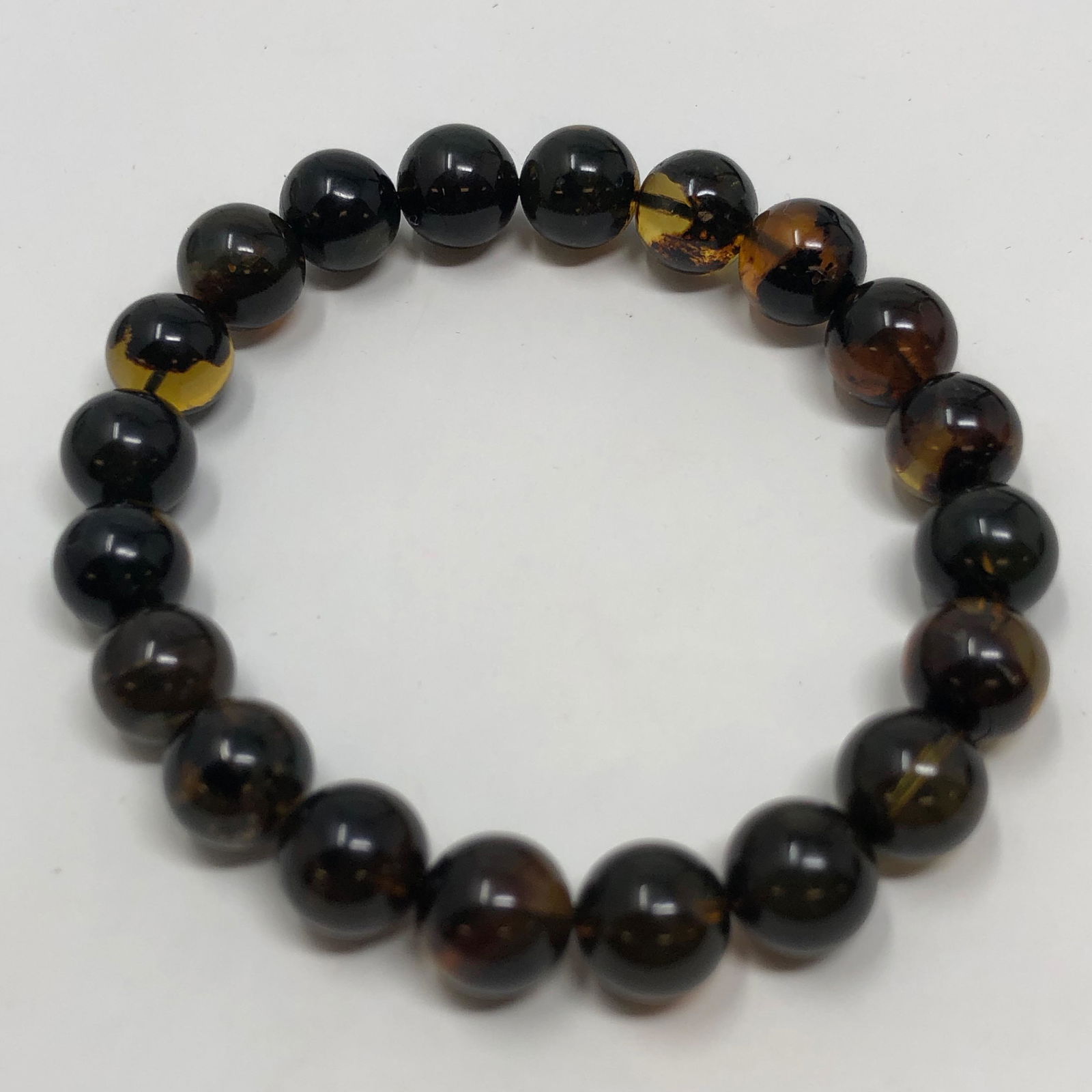3" Amber Bead Stretch Bracelet (1 of 2)