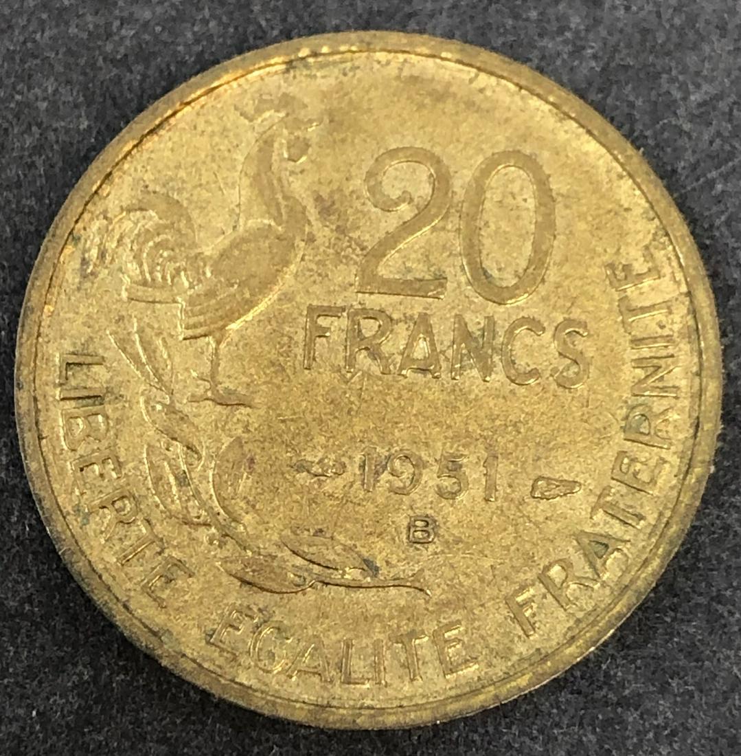 1922 holed France bon pour 50 Centimes (1 of 2)