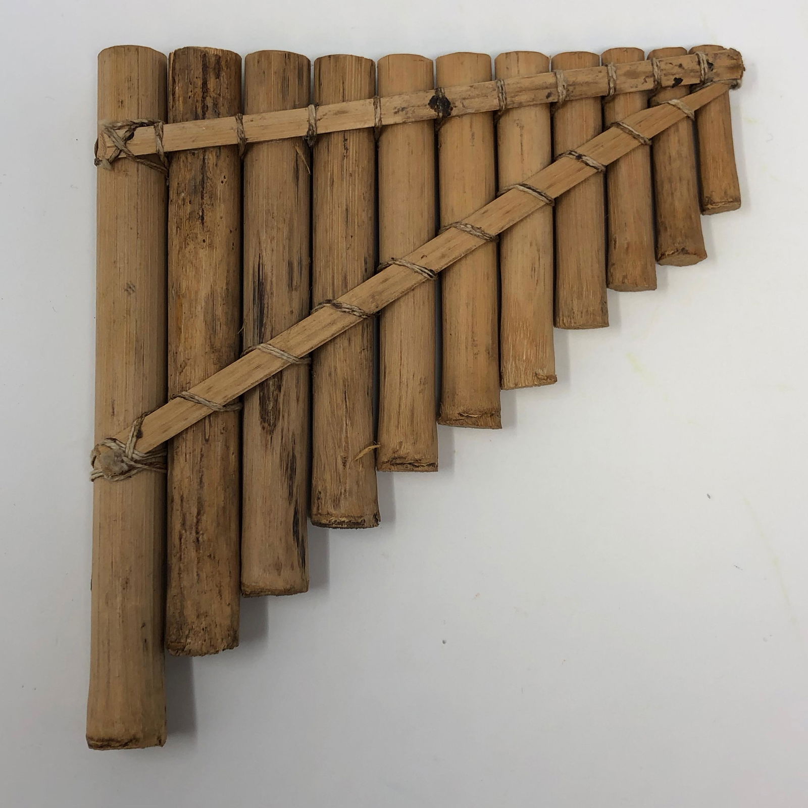 S America Wooden PAN or folk pipes / flute 11 note (1 of 2)