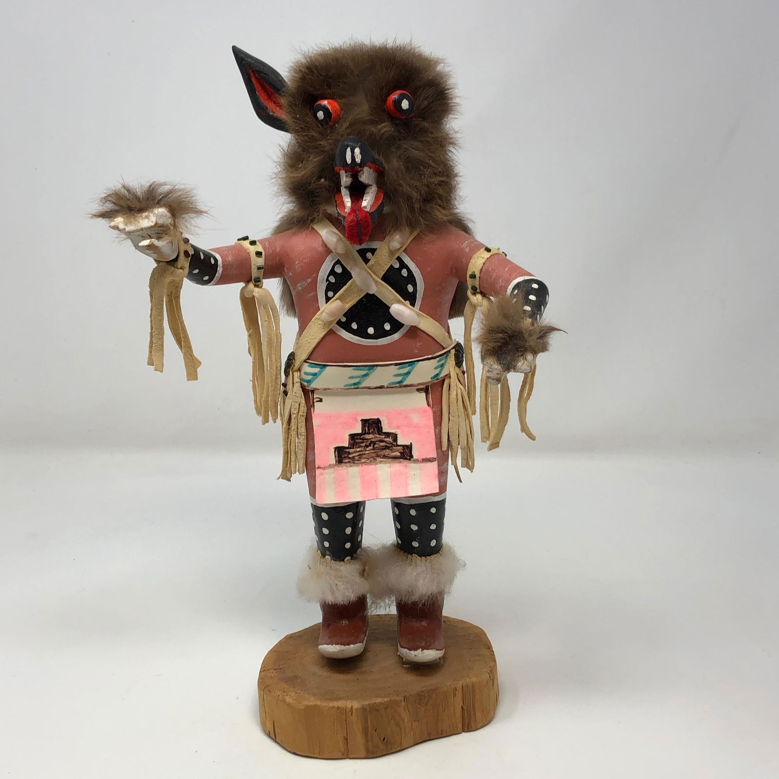 Kachina Wolf doll Missing left ear (1 of 3)