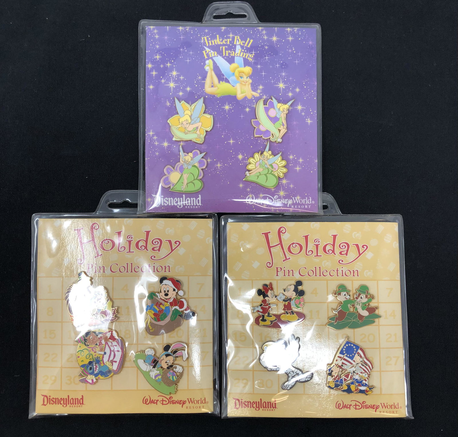 Lot (3) Disney (4) Pin Collections New in Package (1 of 4)