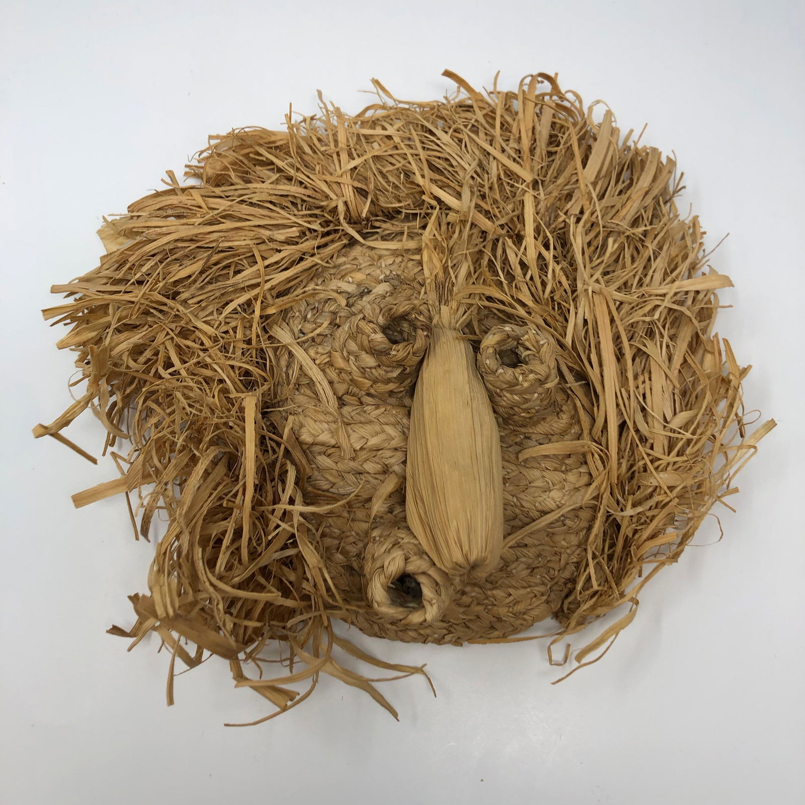 Handwoven Ceremonial Tribal Mask (1 of 2)