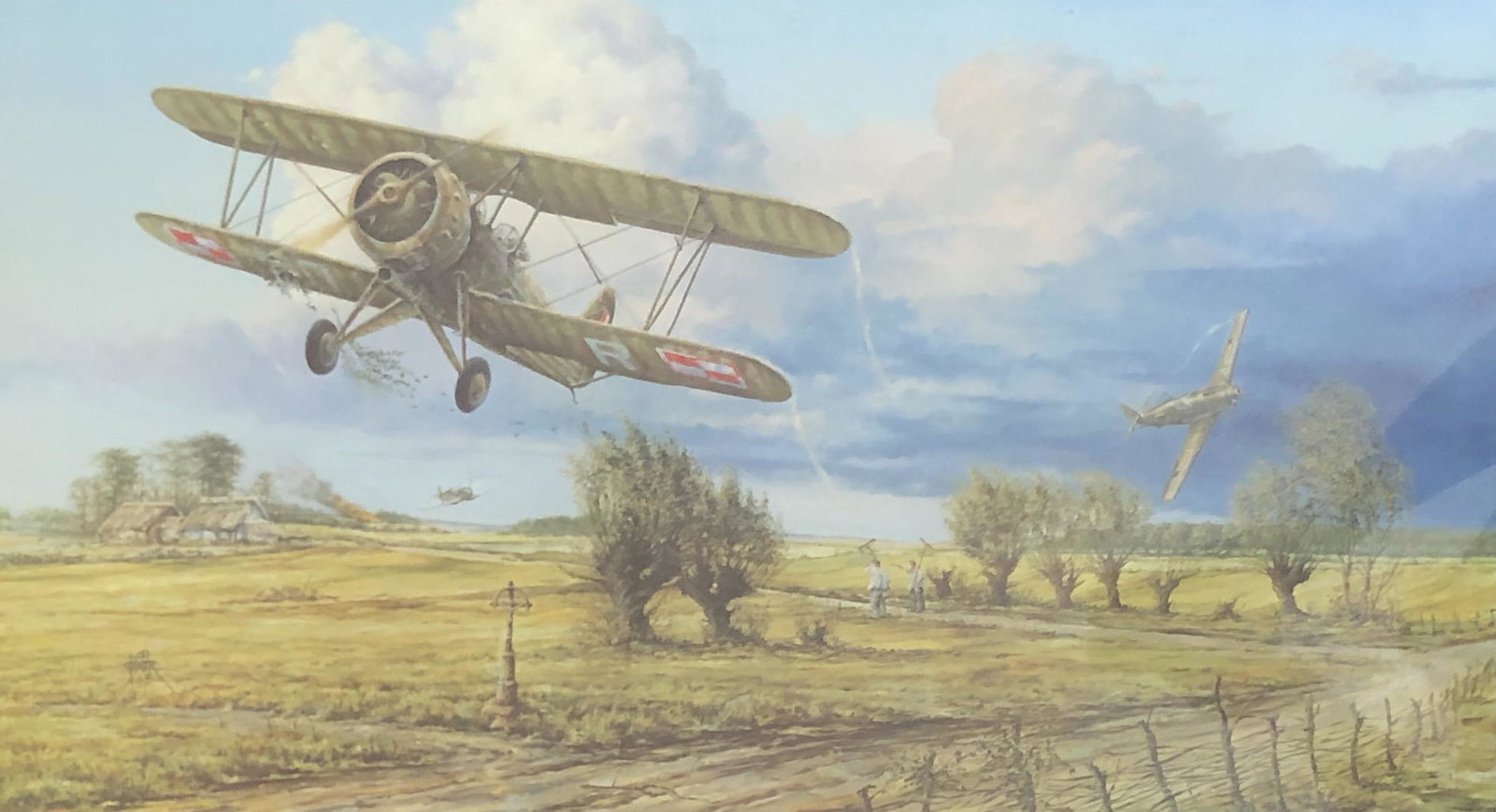 Piotr Gorka WW2 Master Class war plane lithograph COA (1 of 8)