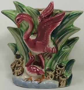 Vintage 1950s Lane & co Van Nuys Calif Crane figurine: Description: 1950s Lane & co Van Nuys Calif Crane figurine. Measurement approximate: 5" Material: Porcelain