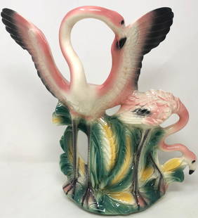 Vintage 1950s Lane & co Van Nuys Calif Crane figurine / #1081: Description: 1950s Lane & co Van Nuys Calif. No. 1081 Crane figurine. Measurement approximate: 12" Material: Porcelain