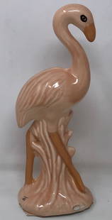 Vintage 1950s Lane & co Van Nuys Calif Crane figurine: Description: 1950s Lane & co Van Nuys Calif Crane figurine. Measurement approximate: 10" Material: Porcelain