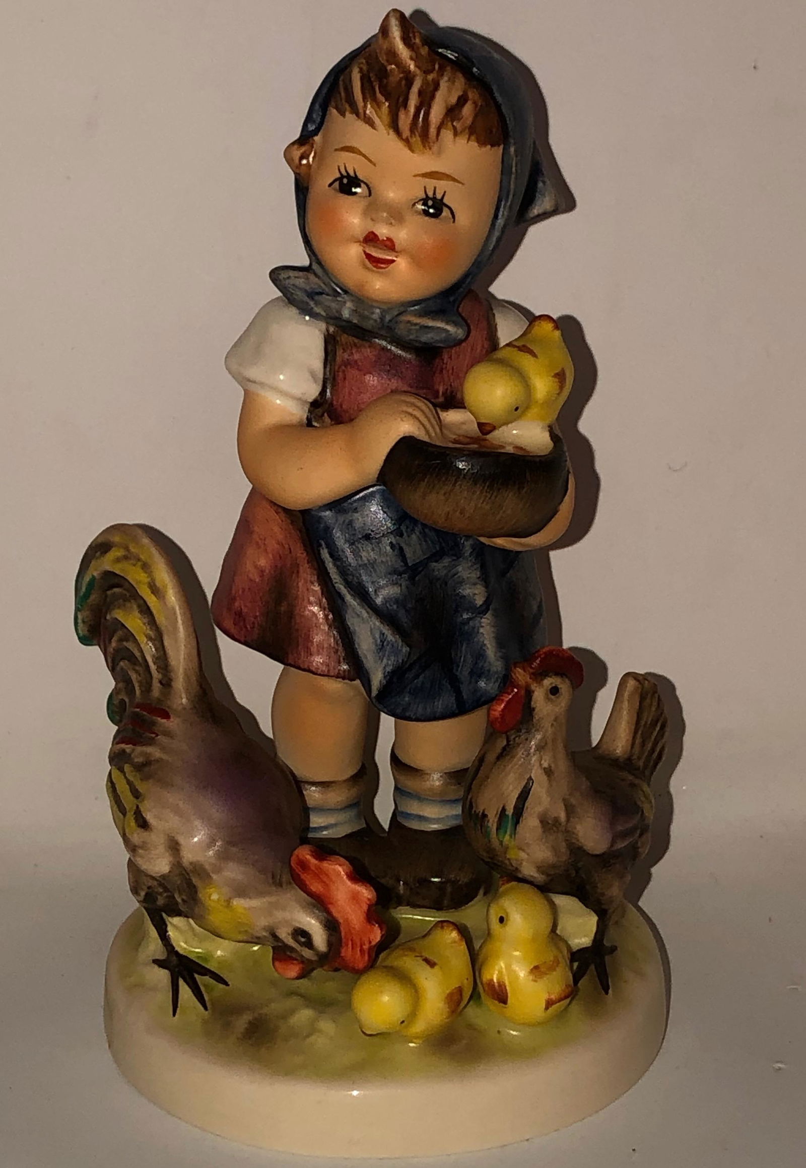 W GERMANY Feeding Time In Hunnerhoff HUMMEL 199 / I 1948 Â© '86 signed (1 of 5)