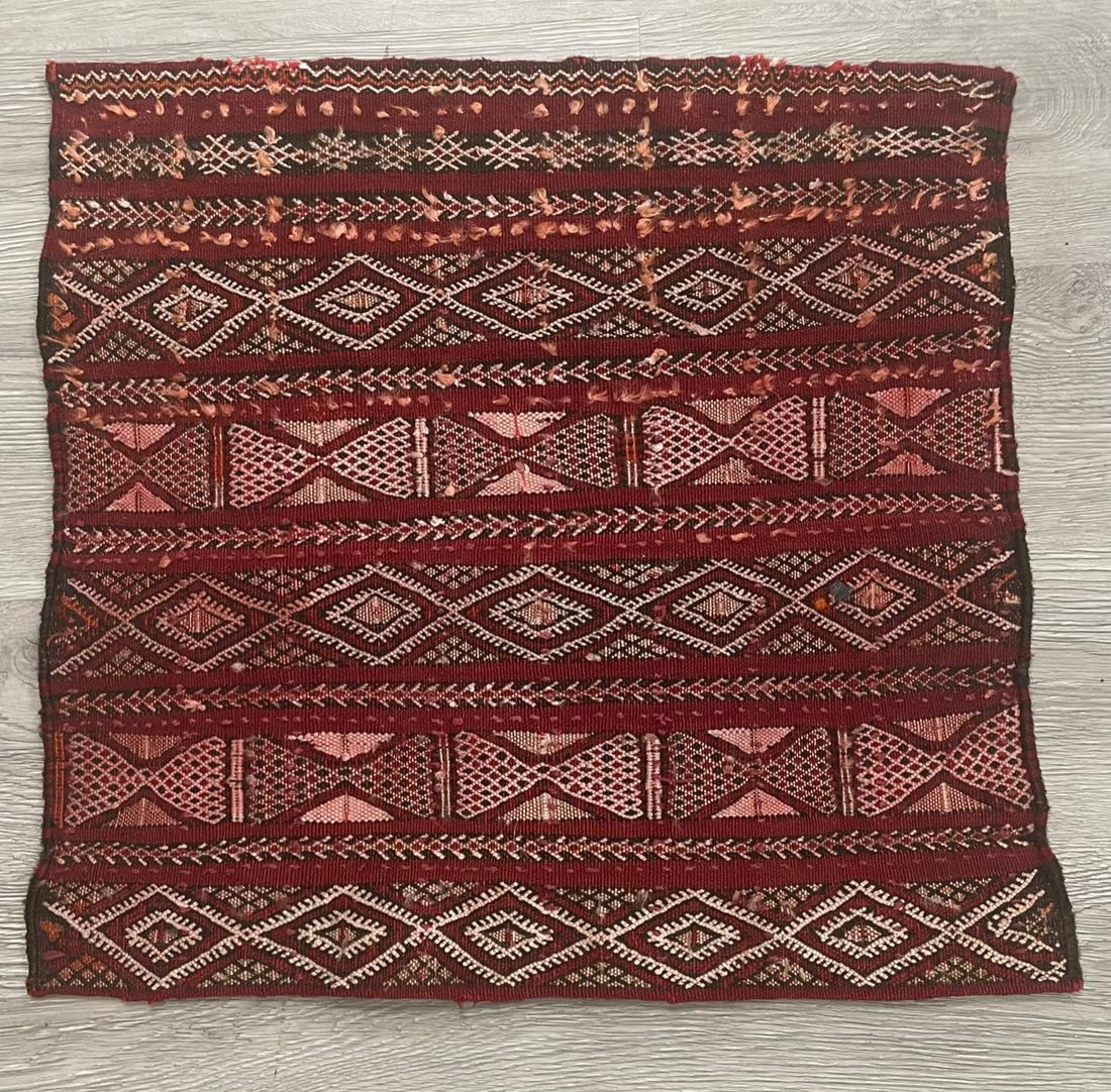 Vintage Hand-Woven Moroccan Throw Rug (1 of 3)