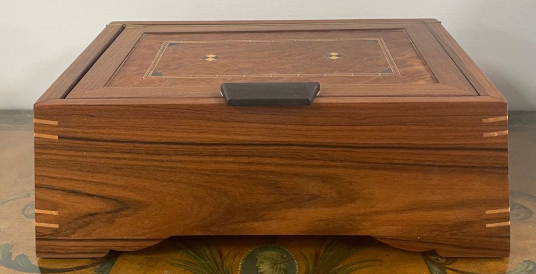 Gorgeous Wooden Jewelry Box W/ Compartments (1 of 9)