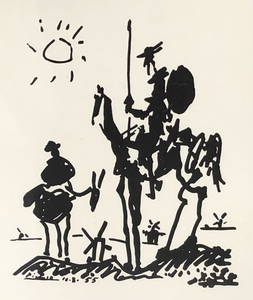 PICASSO Don Quixote Lithograph 10 - 8 - 55