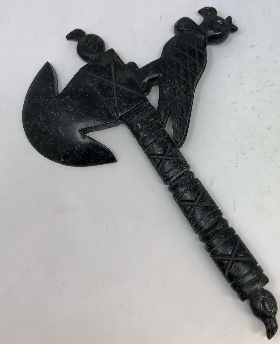 Aztec Mayan Incan  Soapstone Totem Sculpture (1 of 2)