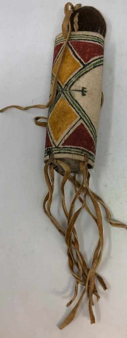 Native American hand painted Quiver carrier (1 of 2)