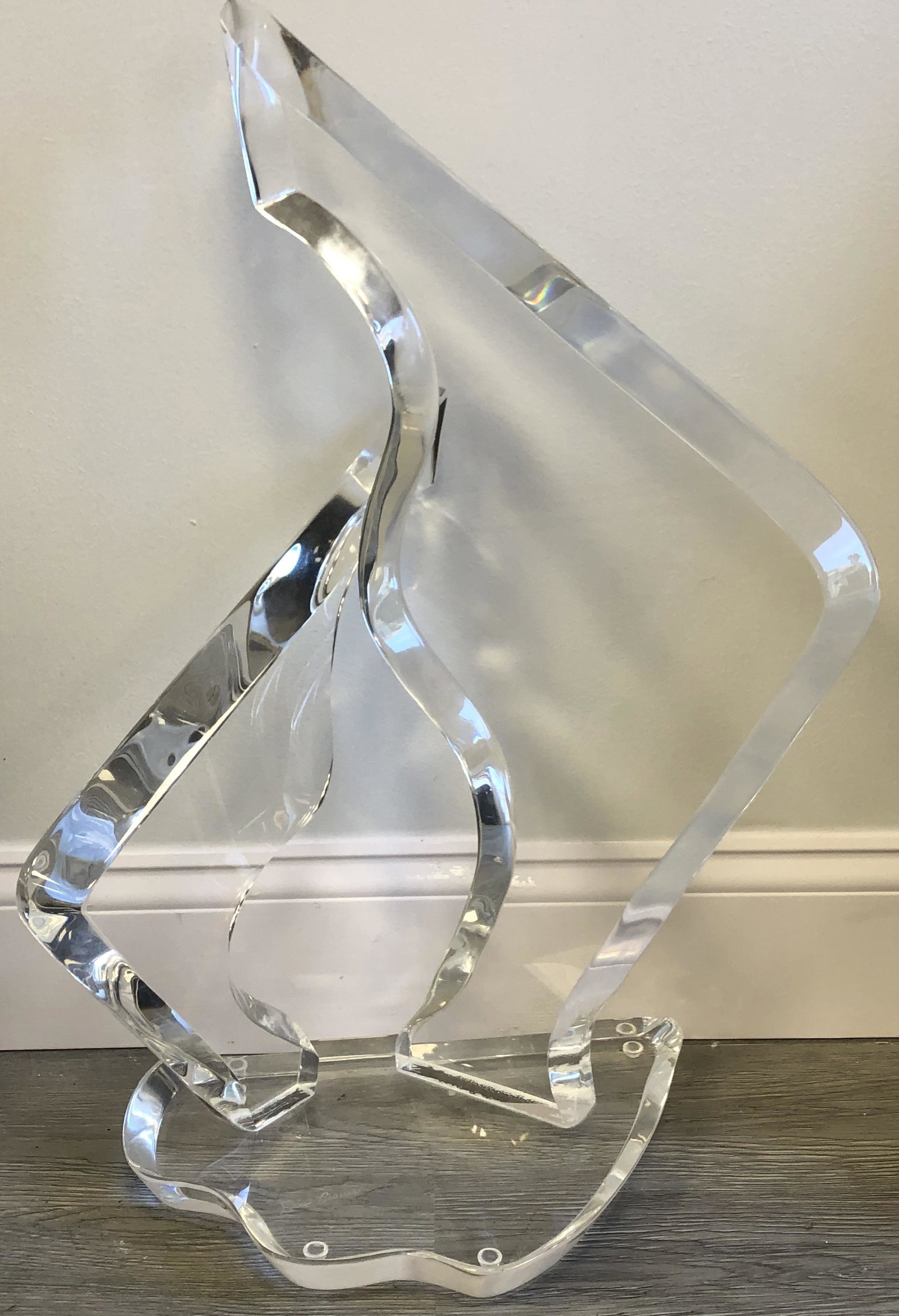 Signed Eric Baur Lucite Abstract sculpture (1 of 4)
