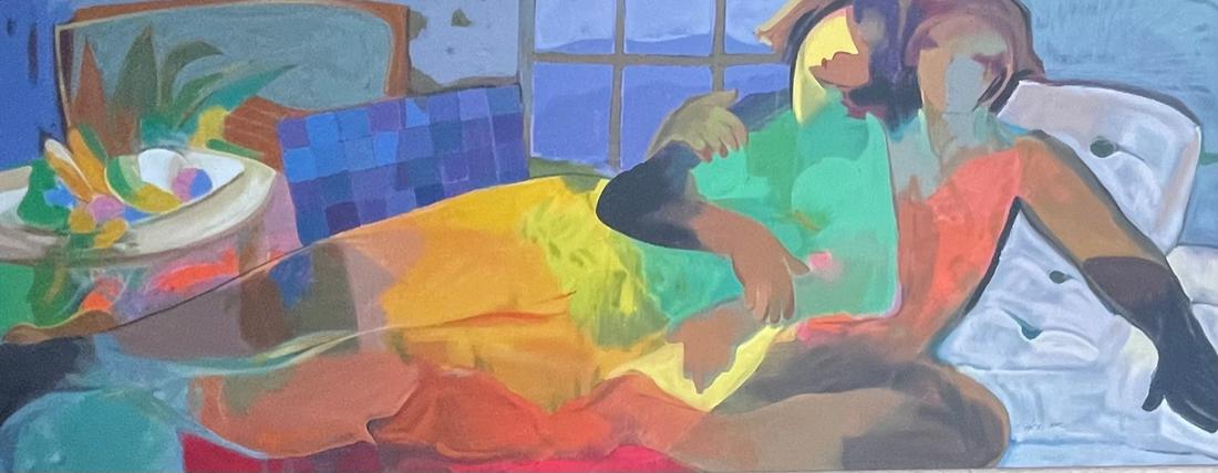 Signed Hessam Abrisham lithograph and numbered/ Framed (1 of 4)