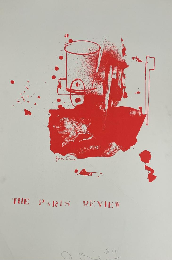 Jim Dine Signed limited edition Paris Review poster 50/151 (1 of 5)