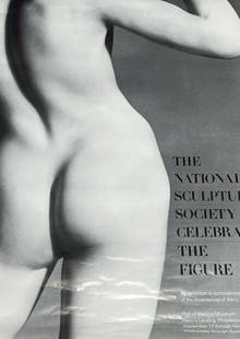 The National Sculpture Society Celebrates the Figure 1987 Poster /Museum: Description: The National Sculpture Society Celebrates the Figure 1987 Poster/ Museum. Measurement approximate: 36 x 24 (Inches). Material: Paper