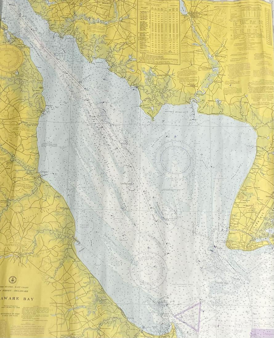 NAUTICAL CHART/ UNITED STATES  EAST COST DELAWARE BAY #2 (1 of 5)