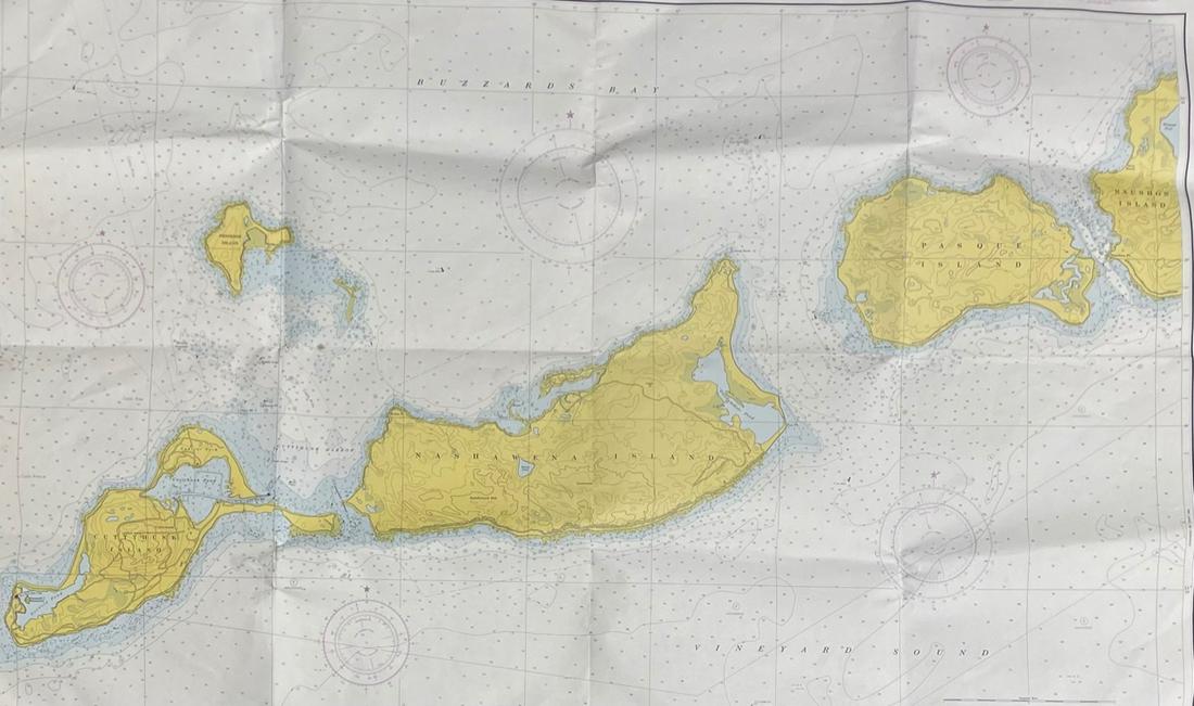 NAUTICAL CHART EAST COAT/ ROBINSONS HOLE TO CUTTYHUNK HARBOR: Description: NAUTICAL CHART EAST COAT/ ROBINSONS HOLE TO CUTTYHUNK HARBOR. MASSACHUSETTS â€“ ELIZABETH ISLANDS. Published at Washington, D.C. U.S. Department of Commerce Environmental Science Ser