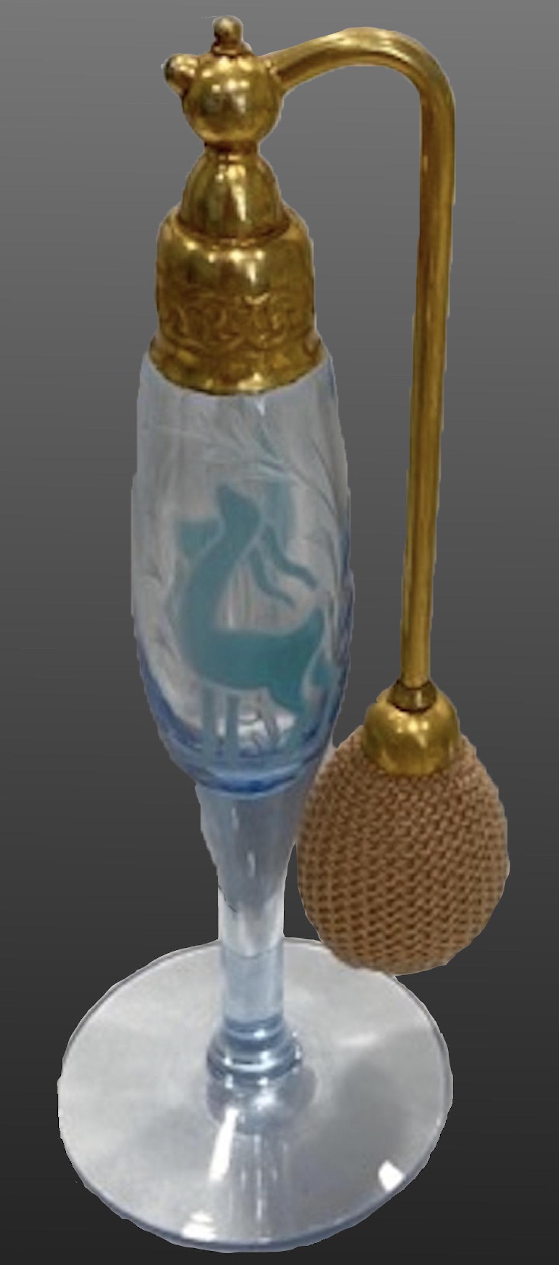 1920's DeVilbiss Perfume Atomizer glass Bottle 6. 25 H (1 of 2)