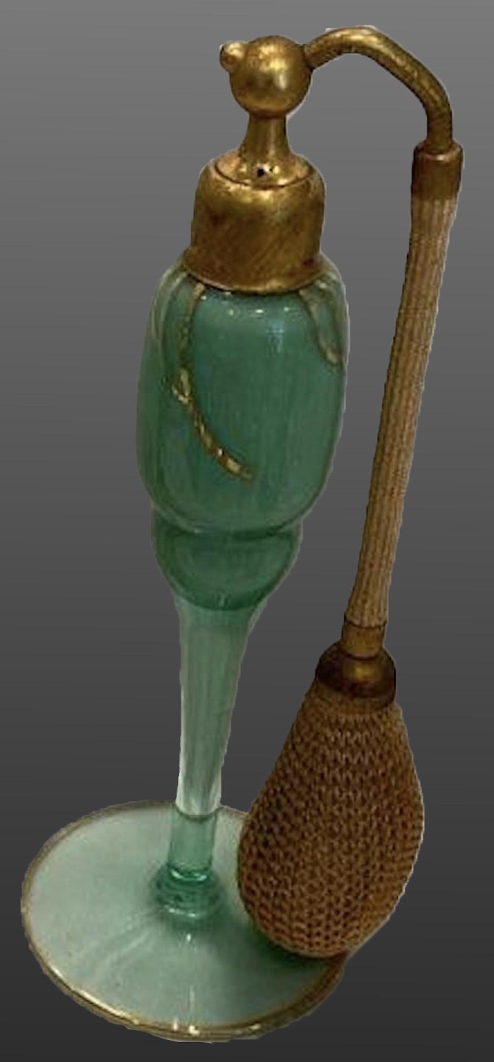 1920's DeVilbiss Perfume Atomizer glass Bottle 6. 25 H (1 of 2)