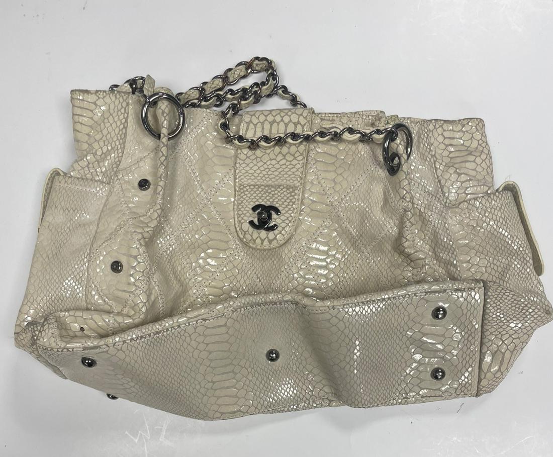 Chanel snakeskin store bag price