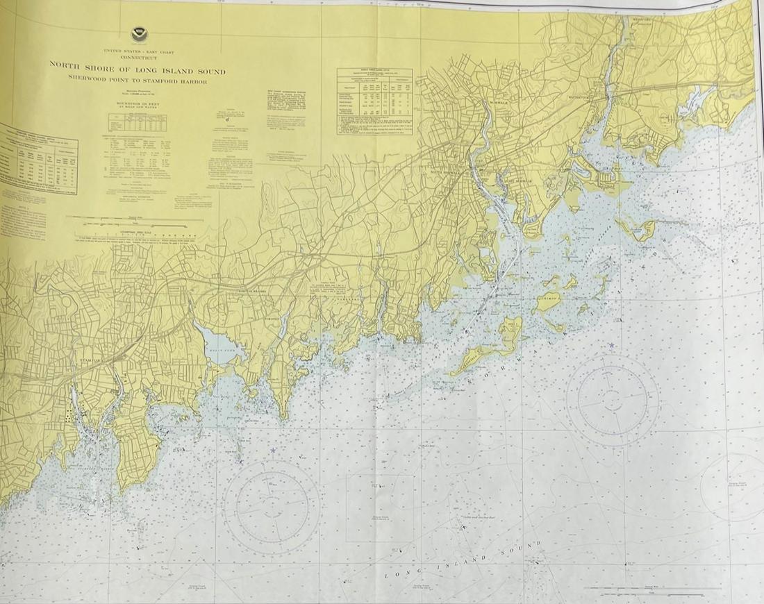 Map: United Statesâ€“ East Coast Connecticut/ North shore of Long Island Sound (1 of 5)