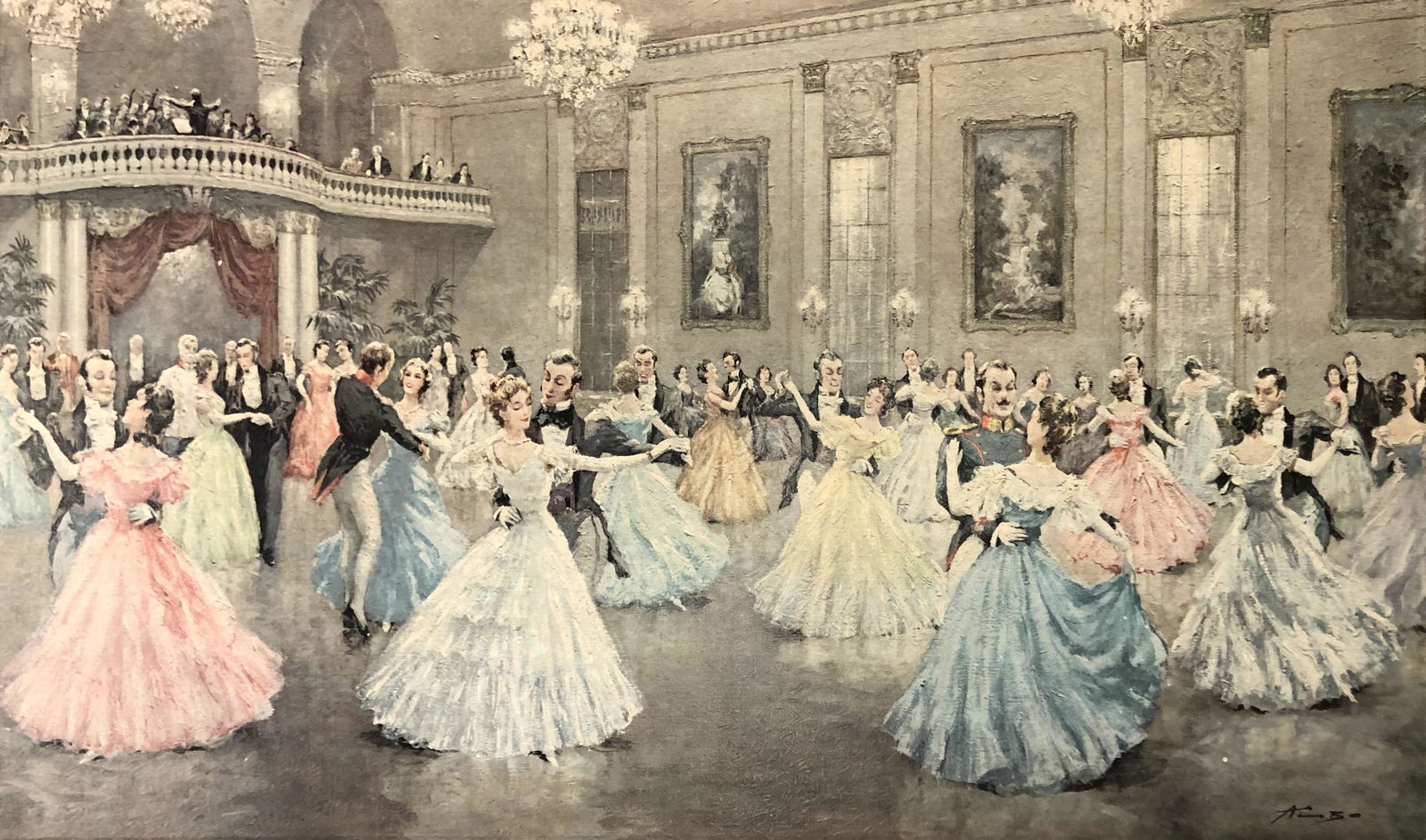 ALBO Vintage STRAUSS WALTZ framed print (1 of 5)