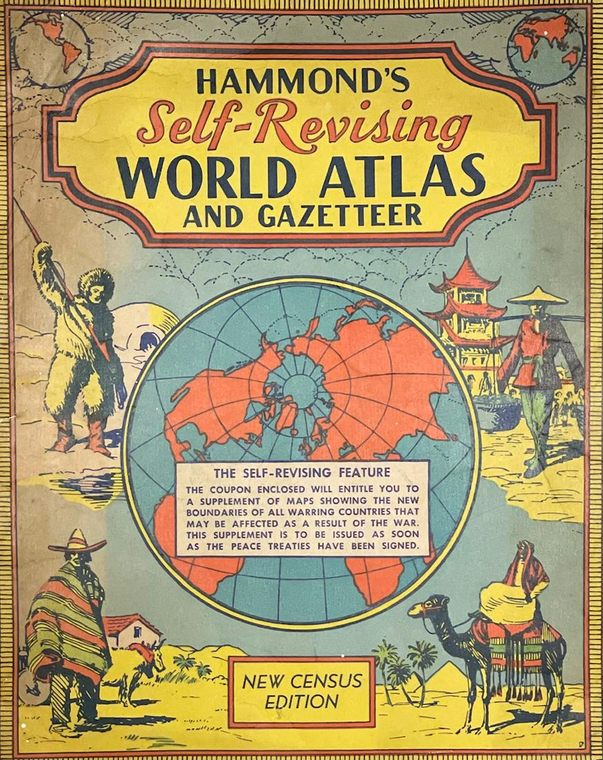 HAMMONDS SELF REVISING WORLD ATLAS AND GAZETTEER - 47 PAGES (1 of 4)
