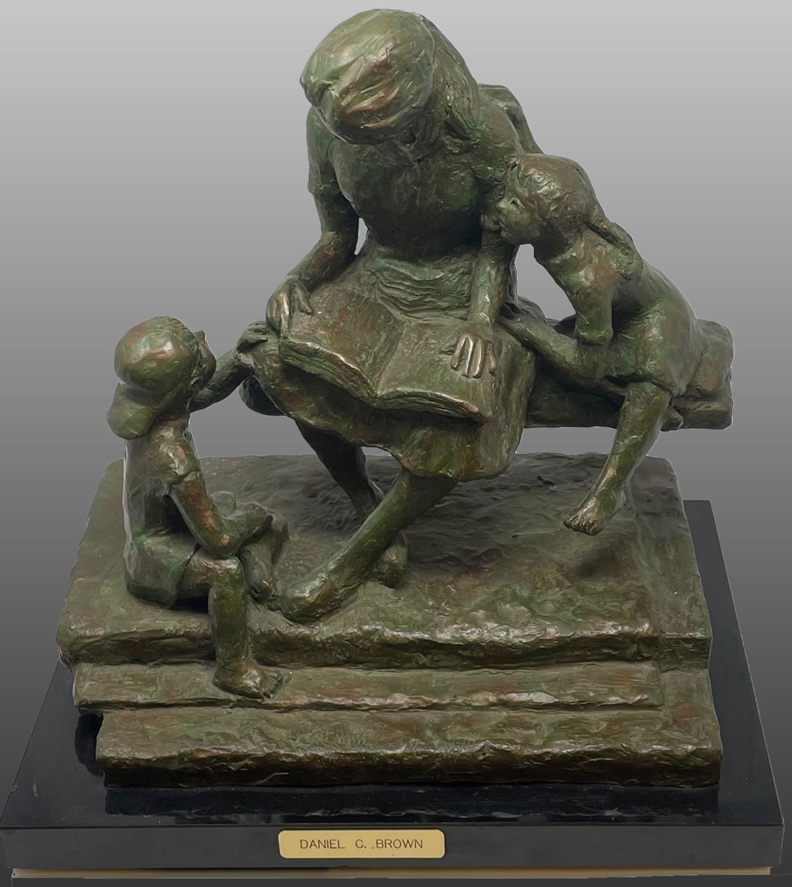 Vintage Robust Daniel C Brown Bronze Statue (1 of 11)