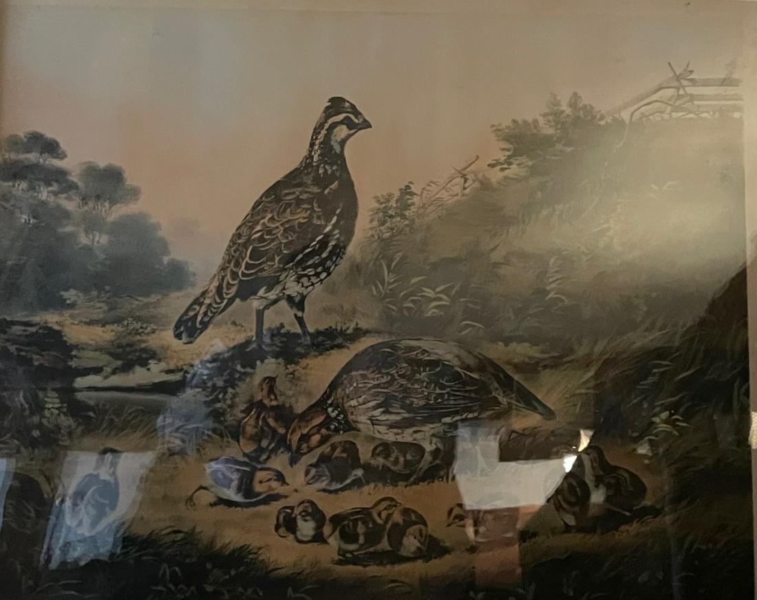 CURRIER AND IVES/ CARES OF THE FAMILY LITHOGRAPH (1 of 5)