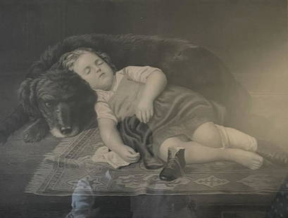 CURRIER AND IVES/ FAITHFUL WATCHER LITHOGRAPH: Description: CURRIER AND IVES/ FAITHFUL WATCHER LITHOGRAPHMedium: Lithograph paperMeasurement approximate: 21 x 18 Inches