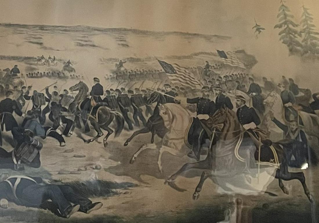 CURRIER AND IVES/ BATTLE OF (CIVIL WAR) GENERAL SUMMER LITHOGRAPH (1 of 7)