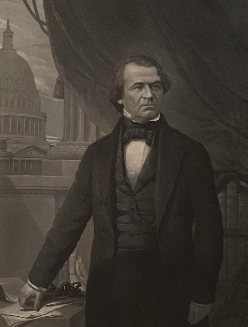 CURRIER AND IVES/ ANDREW JOHNSON LITHOGRAPH (1 of 6)