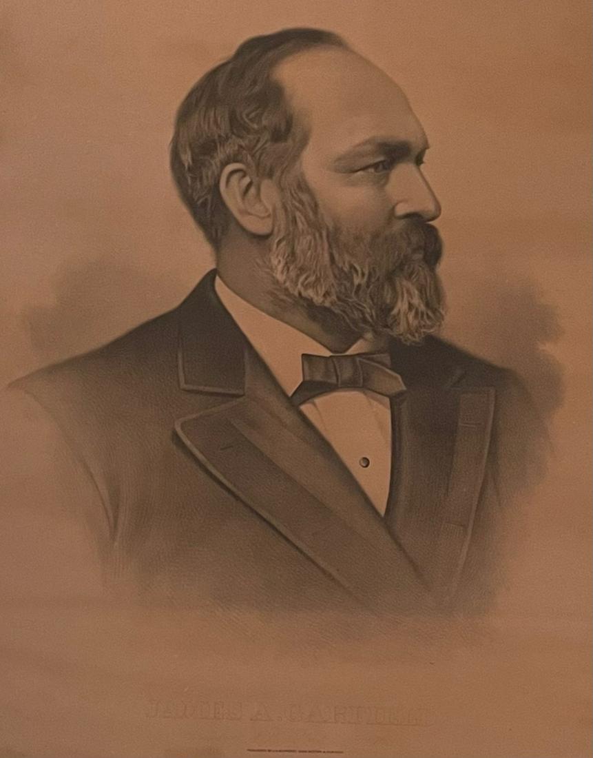 CURRIER AND IVES/ JAMES GARFIELD / LITHOGRAPH (1 of 7)