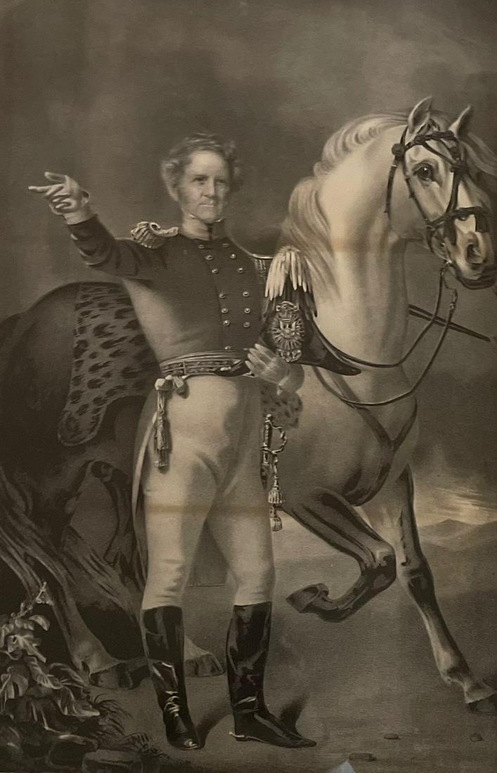 CURRIER AND IVES /GENERAL WINFIELD SCOTT / LITHOGRAPH (1 of 8)