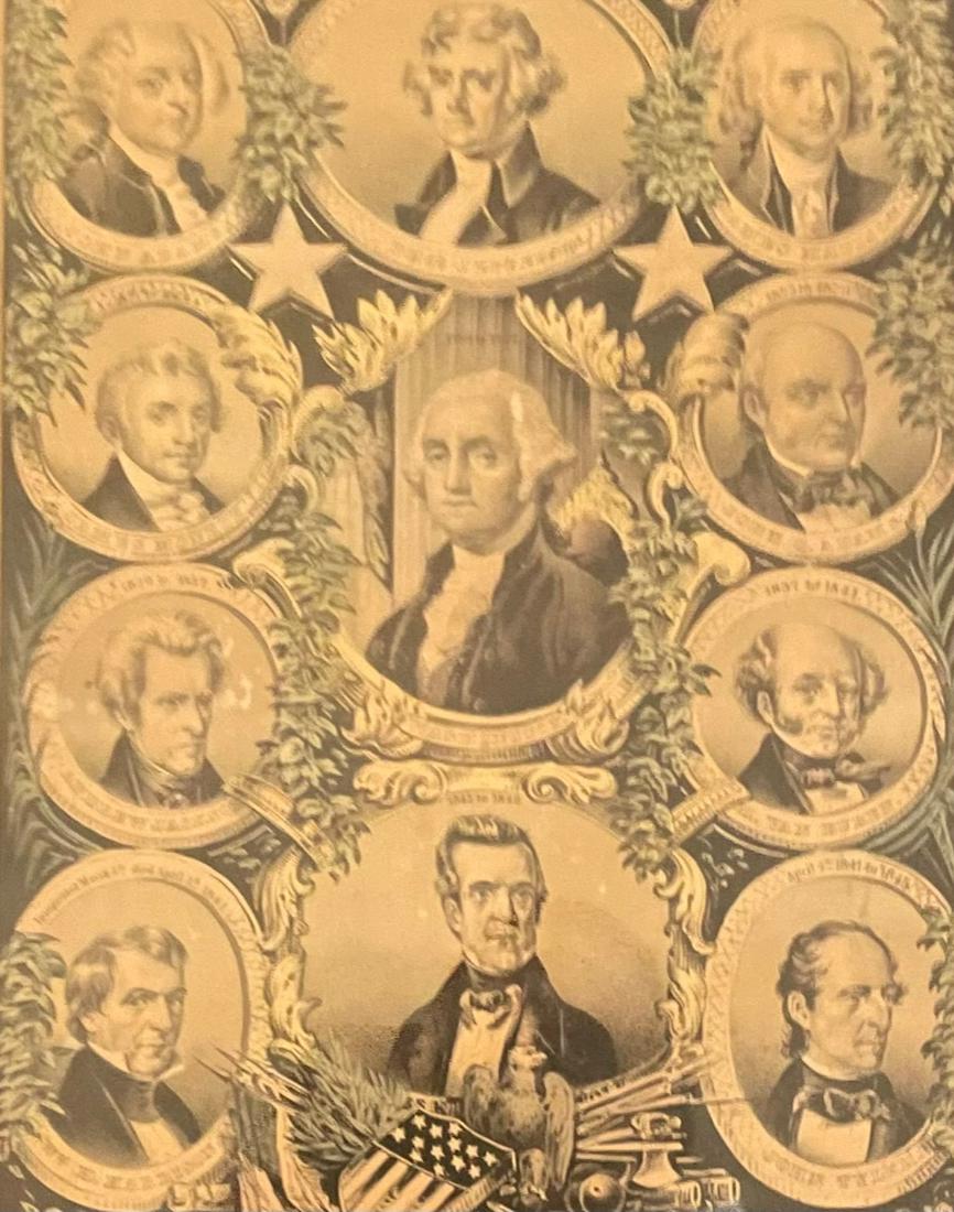 CURRIER AND IVES / THE PRESIDENTS OF THE UNITED STATES/ LITHOGRAPH (1 of 6)