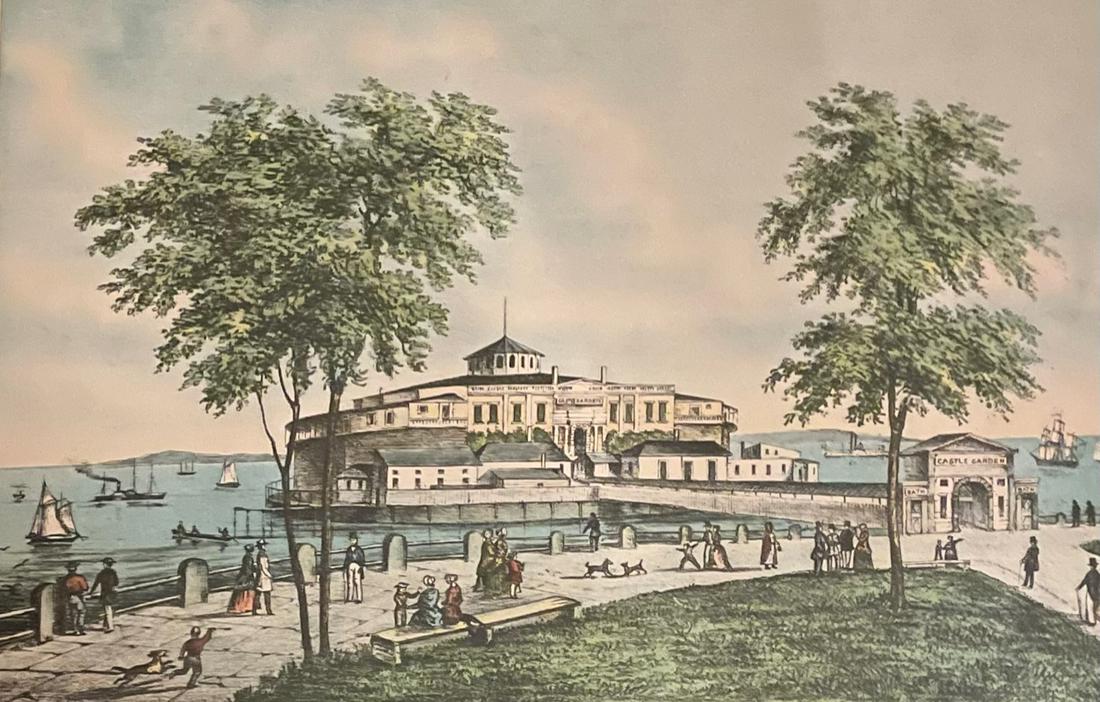 CURRIER AND IVES / CASTLE GARDEN JAQUES BROS/ LITHOGRAPH (1 of 5)