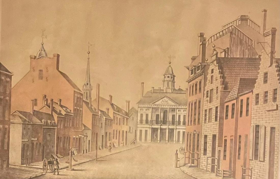 CURRIER AND IVES /FEDERAL HALL / LITHOGRAPH (1 of 6)